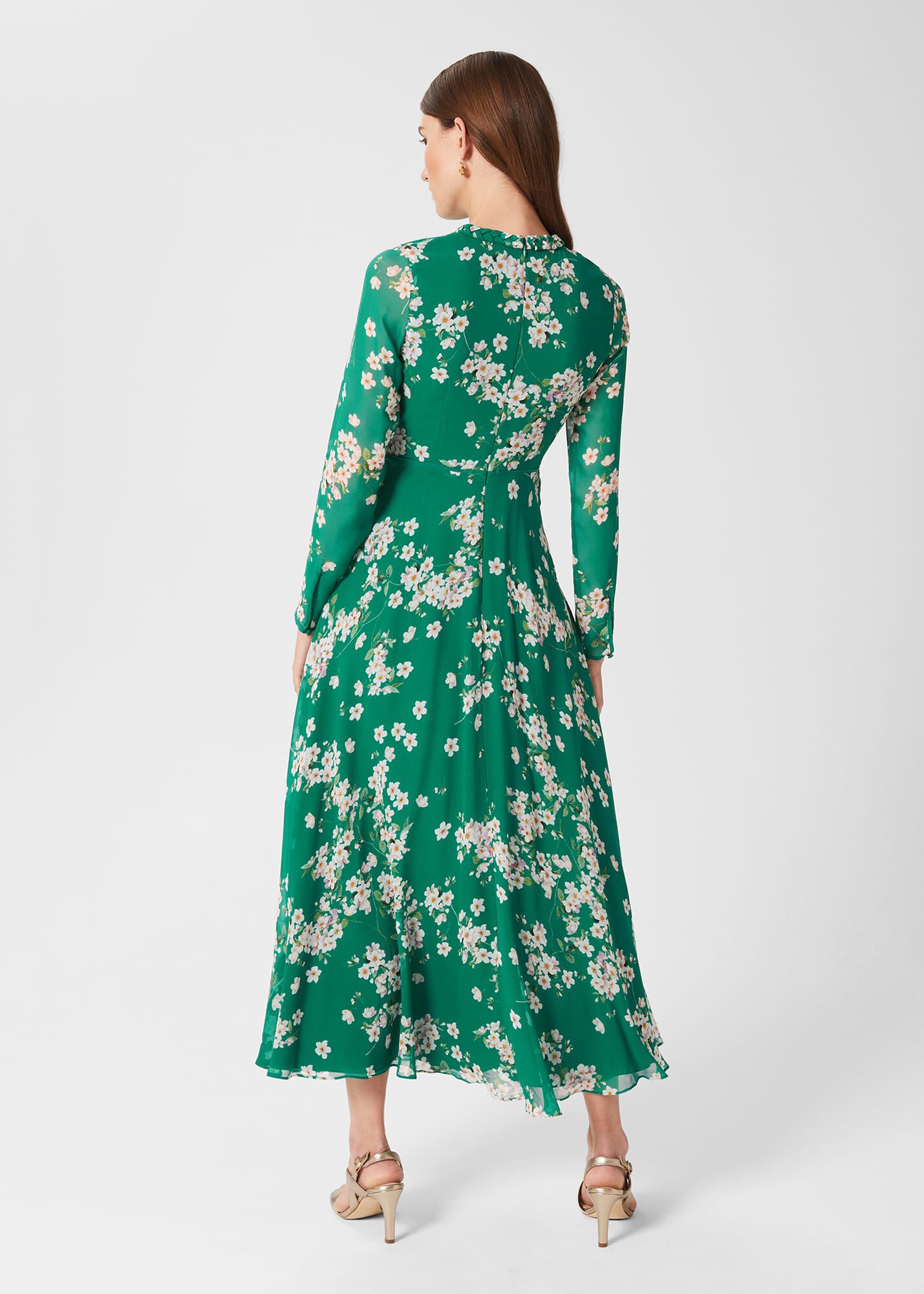 Rosabelle Silk Floral Dress | Hobbs